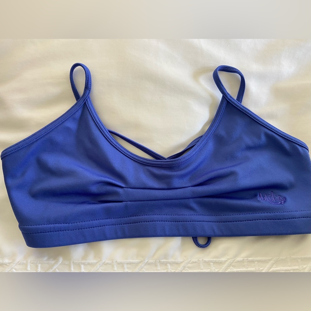 NWOT Mika Yoga Wear Birkam / Hot Yoga Lace Up Bra Top, Small
